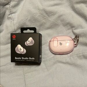 Beats Studio Buds with Pink Case